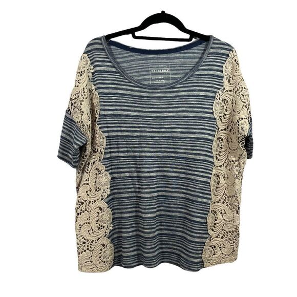 We the Free Short Sleeve Crochet Top - Picture 1 of 12